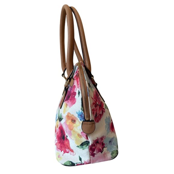 Painterly floral Garden Roses Satchel shoulder bag‎ with strap women OS - Picture 4 of 9